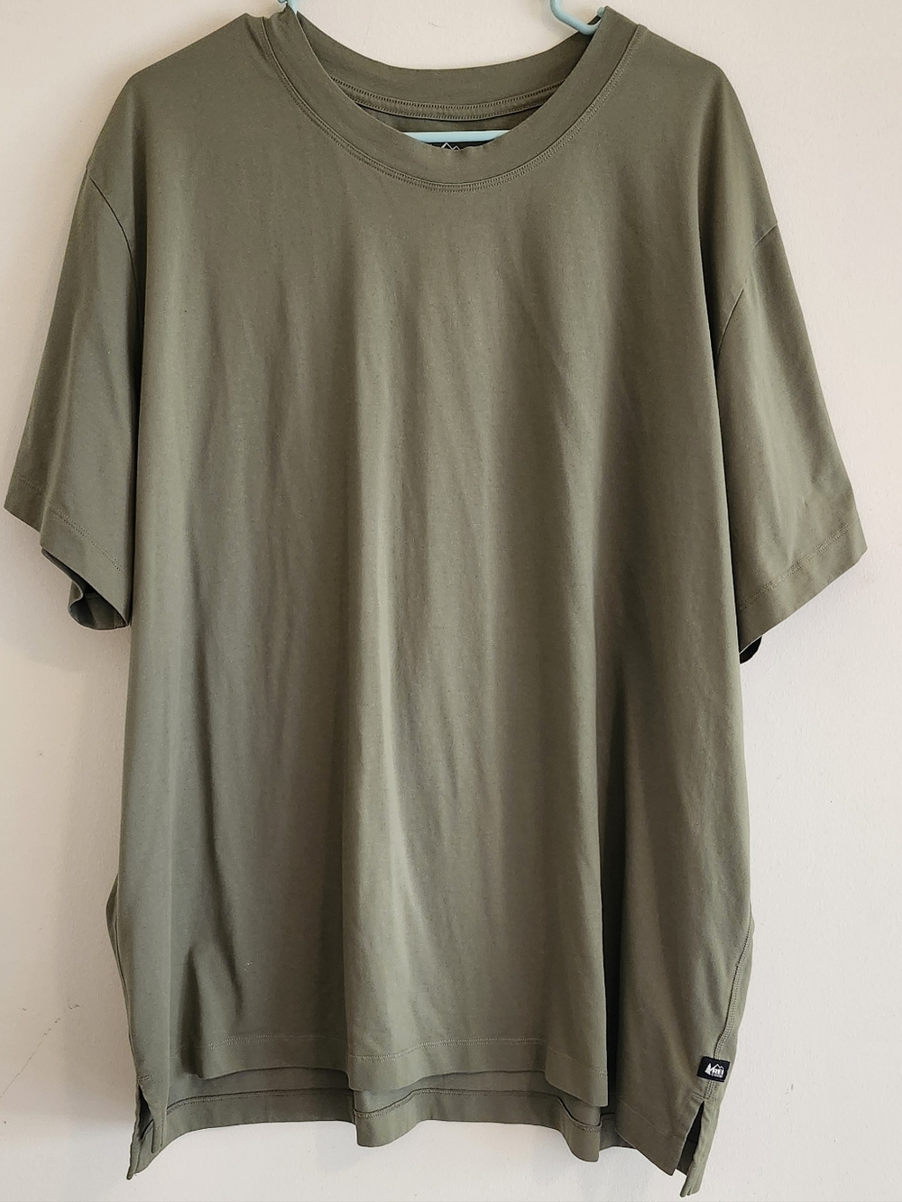 REI Olive Green Short Sleeve Crew Tee